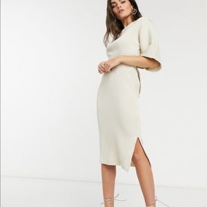 Closet London ribbed pencil dress